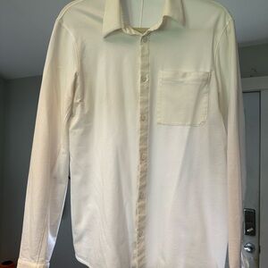 lululemon athletica Men's Cream Button Down Shirt